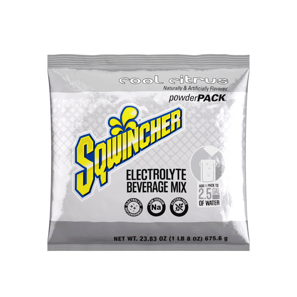 Sqwincher® 23.83oz  Powder Pack Bag Electrolyte Beverage Mix Concentrate, Cool Citrus